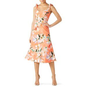 Dress The Population Hana Coral Floral Dress